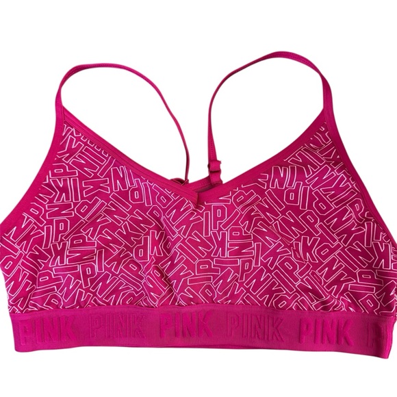 EUC PINK Victoria’s Secret Sports Bra size Large - Picture 6 of 6